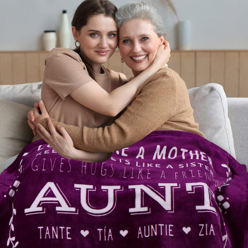 Best Aunt Ever Blanket Gift of Love  Appreciation